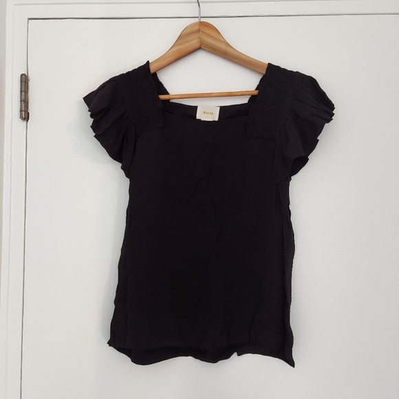 Anthropologie Tops - Maeve Ruffled Sleeved Blouse